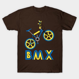 Blue & Yellow BMX Burner T-Shirt